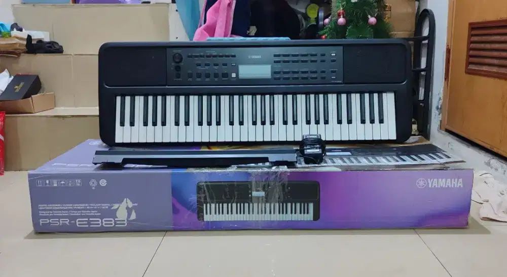 Yamaha PSR E383 lengkap bagus