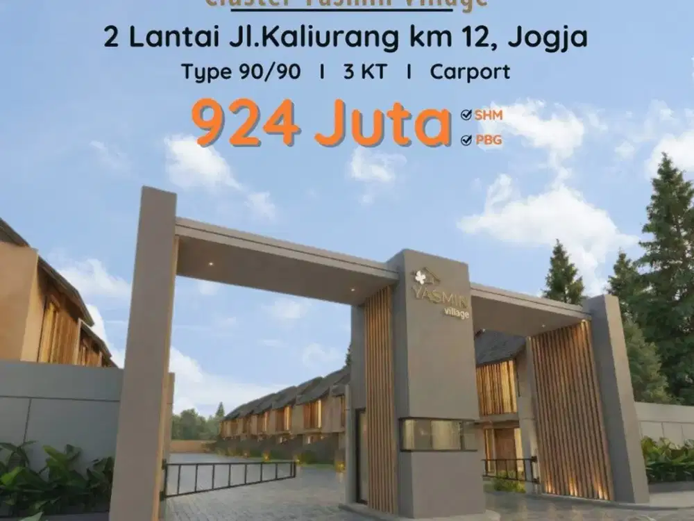 Dekat Kampus UII Jogja, Cluster 2 Lantai Jl.Kaliurang km 12