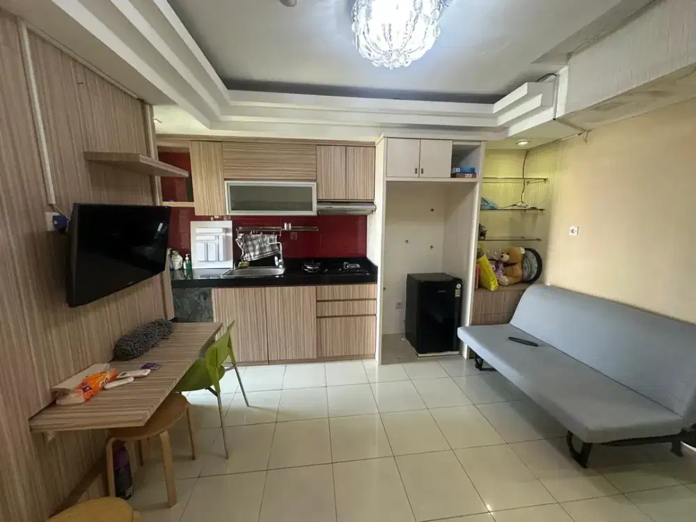 disewa apartemen green lake sunter,2kamar,furnished,siap huni,luas 42,3 AC dan waterheater,14 juta/3bulan