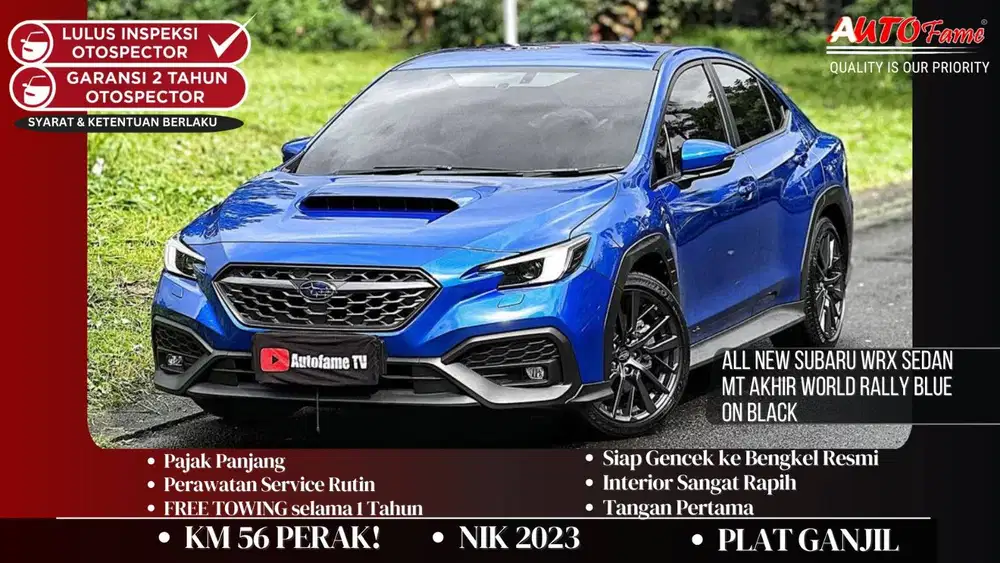 KM56 PERAK Subaru WRX Sedan MT NIK 2023 Akhir World Rally