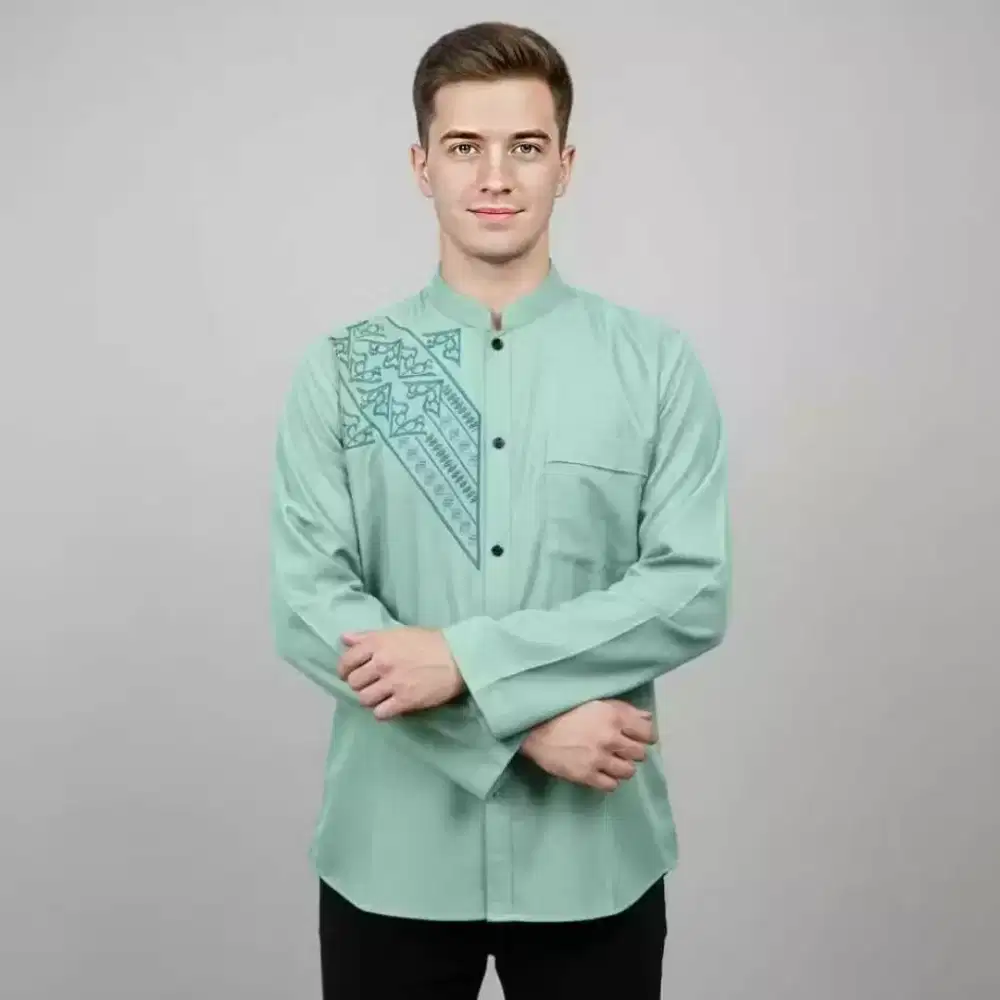 BAJU KOKO PANJANG MOTIF MURAH