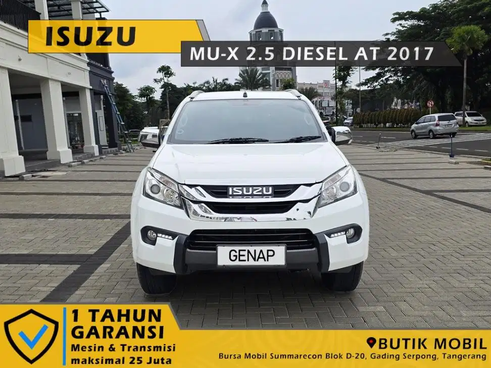 MUX Diesel AT 2017 Putih. Pajak 1 tahun