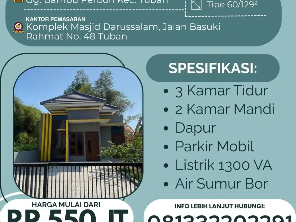 BGF House Rumah Idaman di Lingkungan Aman & Asri