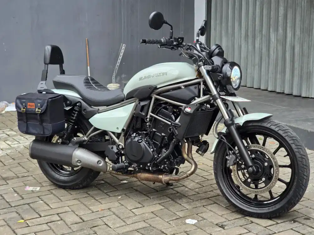 Moge Cruiser Kawasaki Eliminator 450 th 2024 Pmk Km 2rb Modif Turing