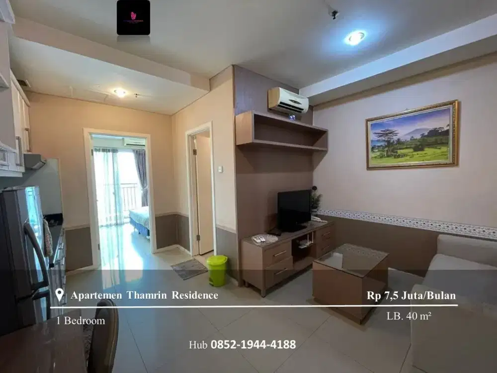 Disewakan Apartement Thamrin Residence High Floor 1BR Full Furnished