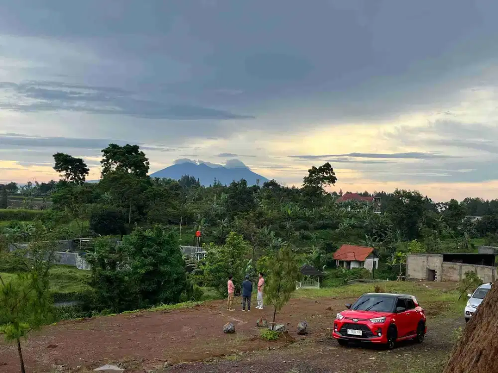 jual tanah murah di puncak legalitas SHM siap bangun permanen view gunung gede pangrango