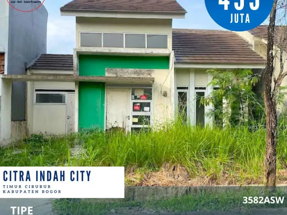 Dijual rumah dicitra indah city cileungsi jonggol rumah diboulevard tinggal poles
