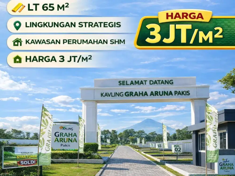 Tanah Kapling Siap Bangun & Legal