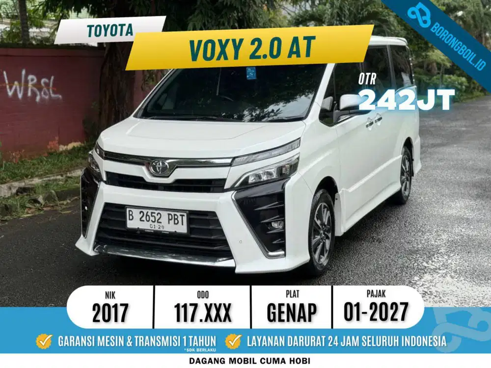 Termurah rare colour Toyota Voxy 2.0 AT 2017 Putih 2018 serena hws