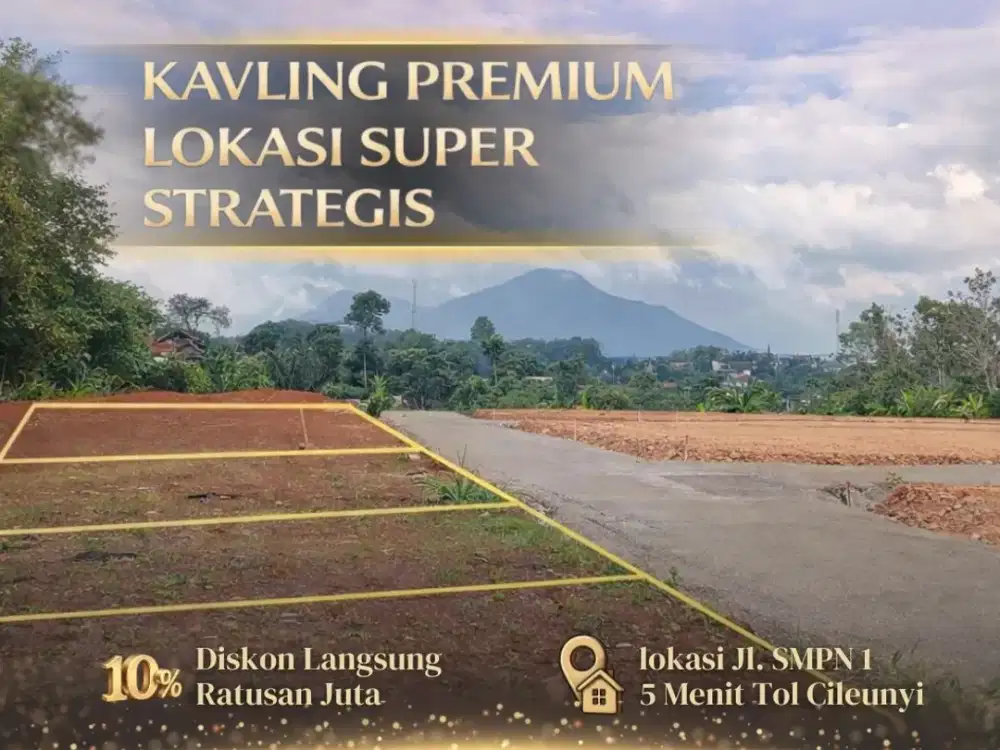 Tanah Kavling Cileunyi Dekat TOL dan Kota Bandung