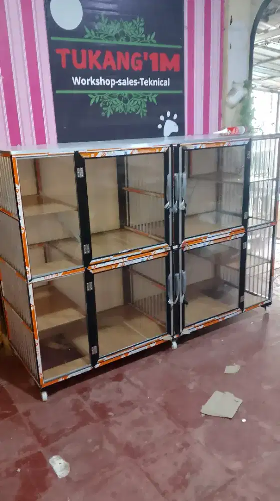 Kandang kucing aluminium
