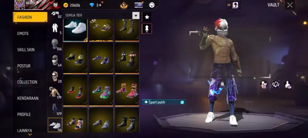 Jual akun game free fire pensi buat biaya jajan rantau kuliah.