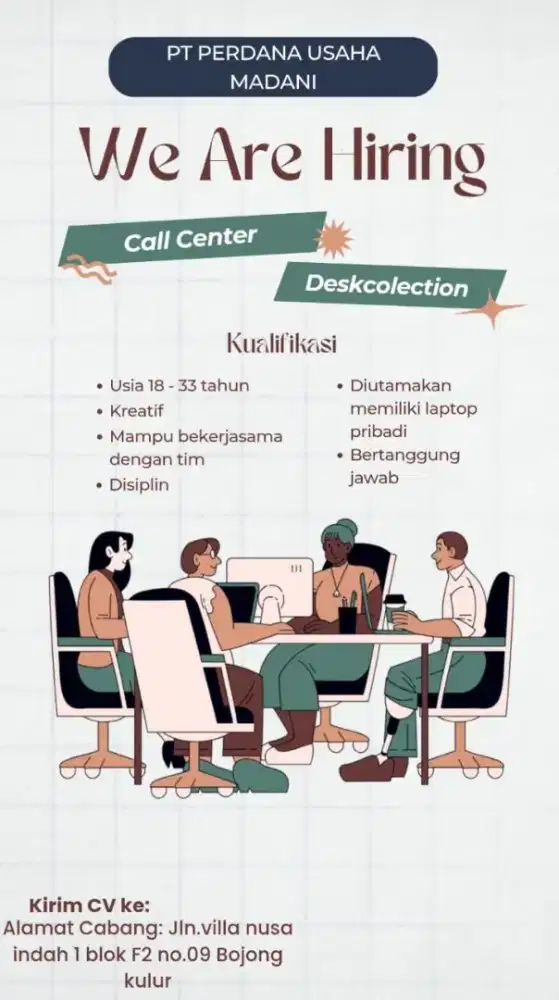 Di Butuhkan cepat Pria/Wanita