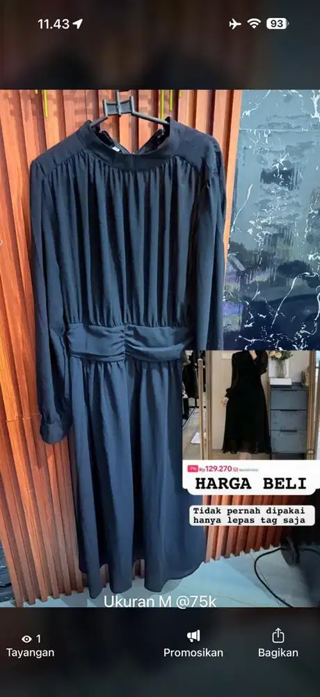 Dress Hitam Fadfad