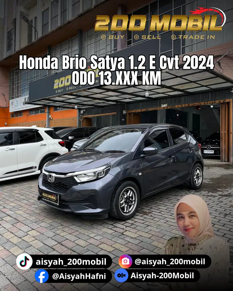 Honda Brio Satya 1.2 E Cvt 2024 Bensin