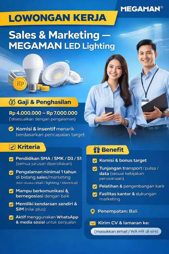 Lowongan Kerja Sales Marketing Excecutive