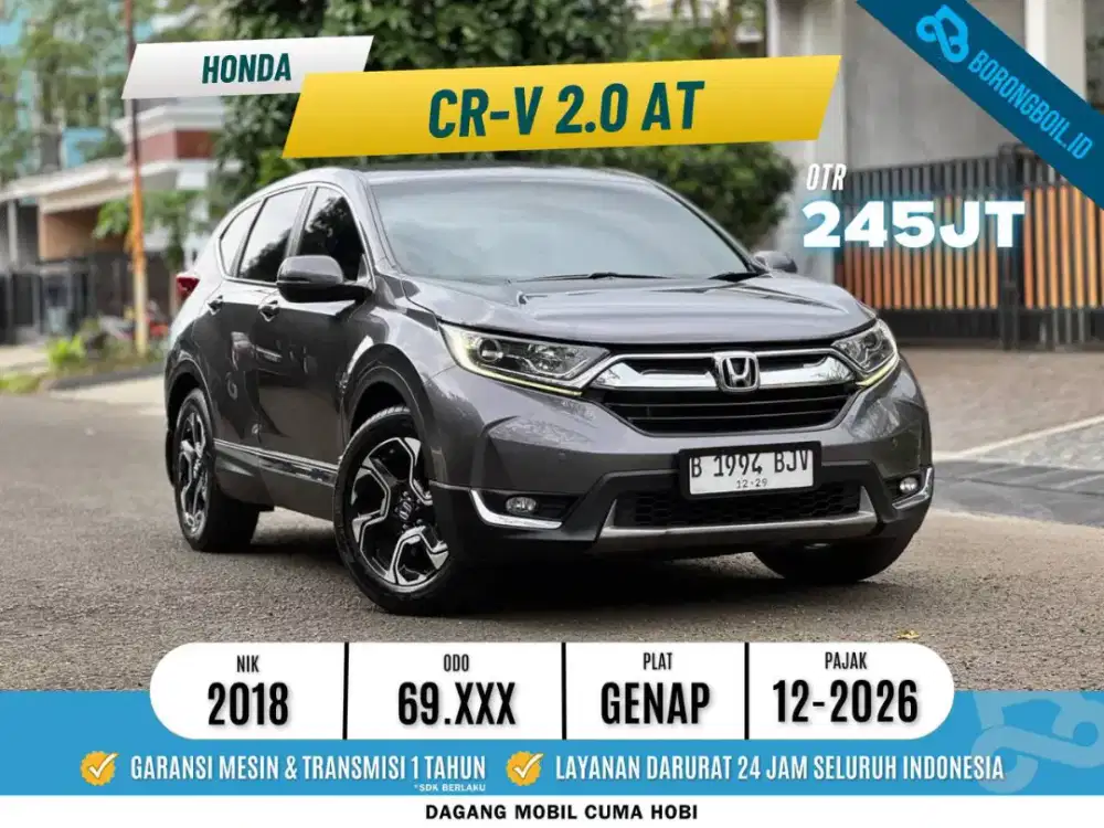 Honda Crv 2.0 AT 2018 abu metalik