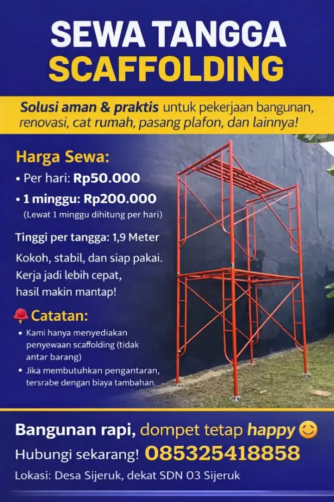 Sewa tangga Scaffolding