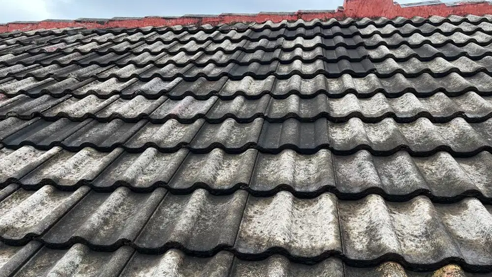 Genteng beton bekas rumah pribadi