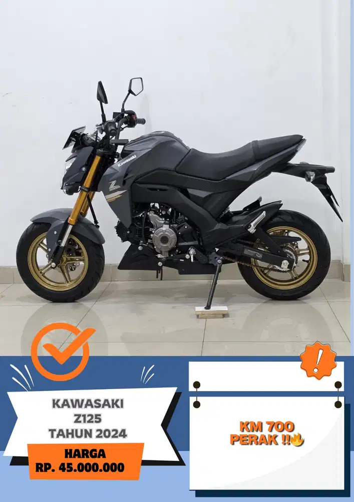 KM 700 PERAK!! KAWASAKI Z125 TAHUN 2024