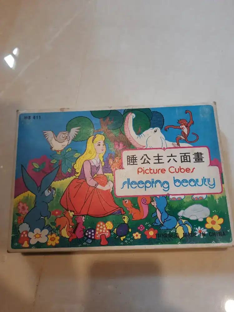 Mainan Puzzle Kayu Jadul 6 sisi