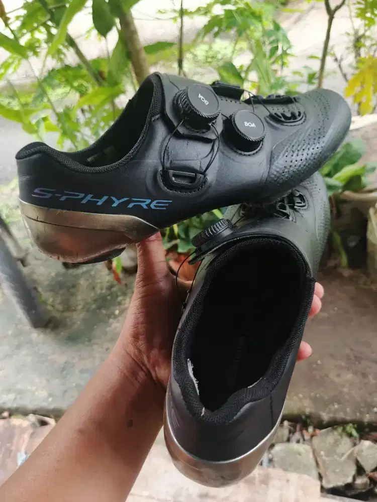 Jual sepatu sepeda shimano rc902 Tali putar size 42 bisa byar cod