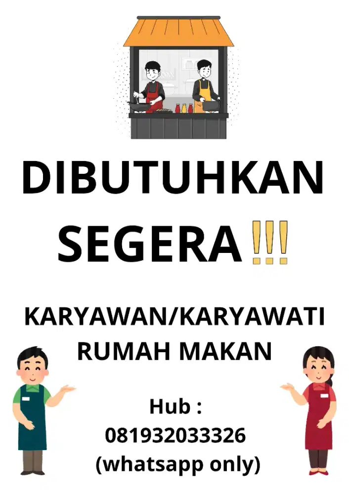 Dicari karyawan/karyawati