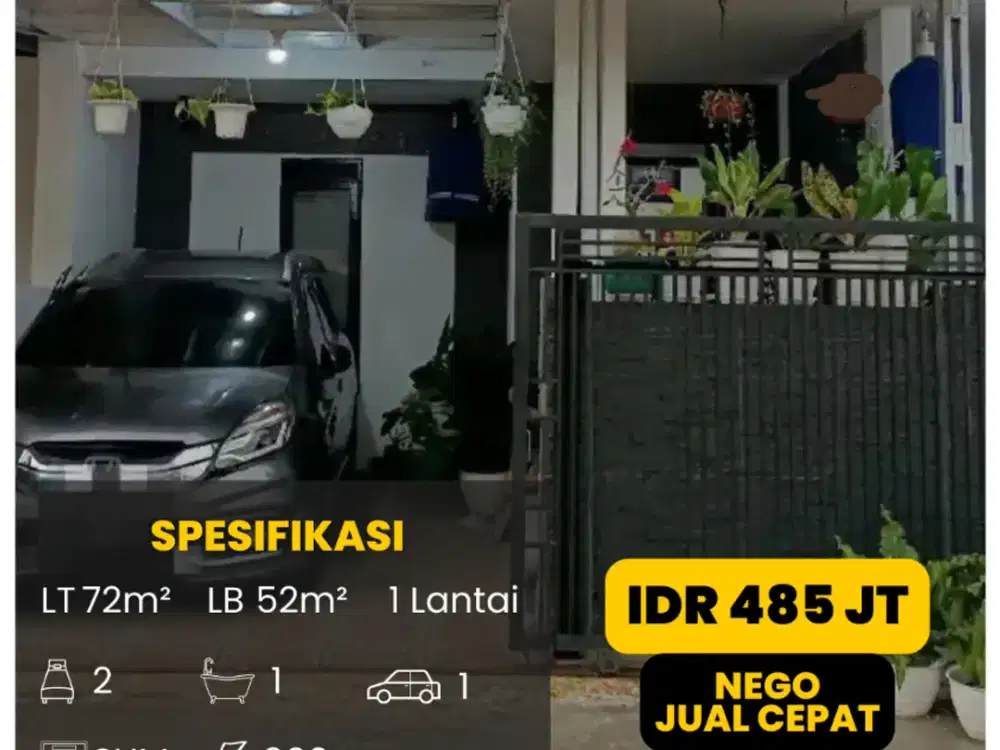 DI JUAL CEPAT RUMAH SIAP HUNI BERSIH TERAWAT