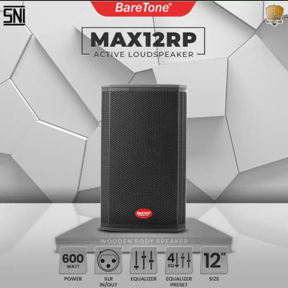 Baretone max 12rp max 12 rp 600 watt 12 inch  original