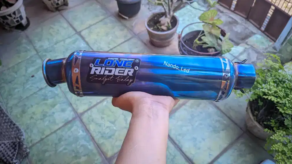 Silincer Lonerider Trioval monces 30cm bluemoon, silincer inlet 50mm