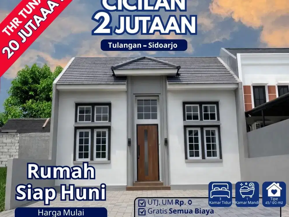 RUMAH CANDI SIDOARJO MULAI 550JT