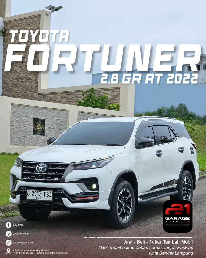 Fortuner 2022 Gr 2.8 metik diesel full istimewa jual cepat yuk