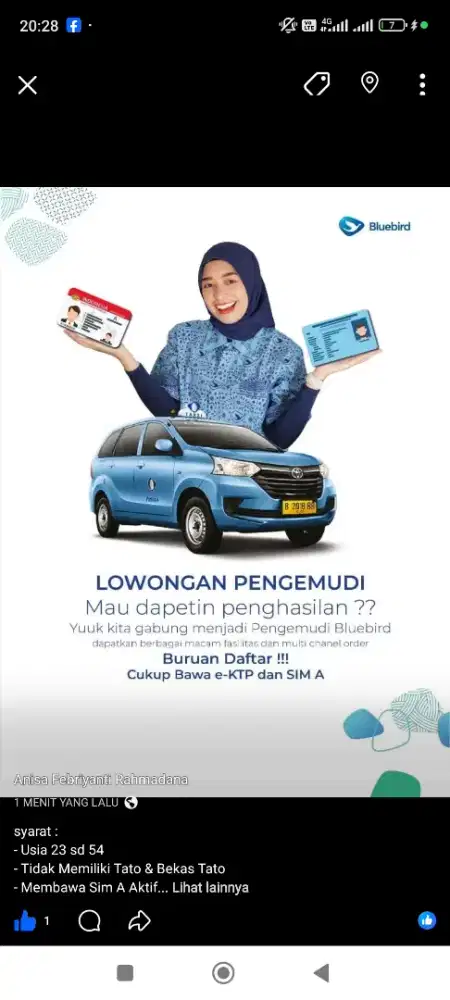 Driver / Pengemudi Online