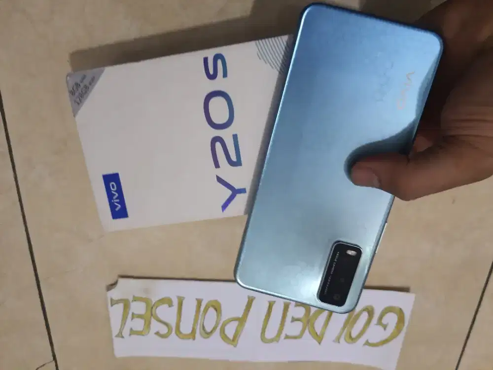 Vivo Y 20S Ram 8Gb(128Gb)ORI Mulus#Golden Ponsel