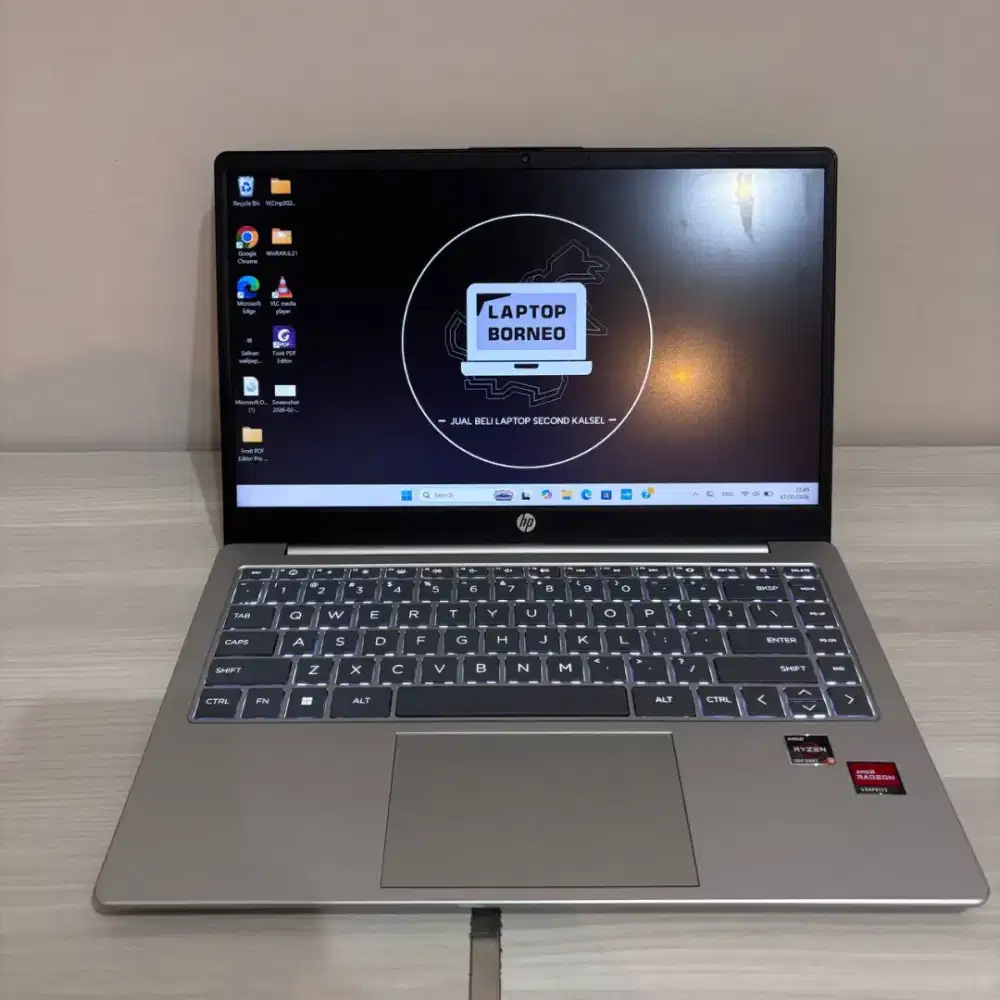 LAPTOP HP 14 R3 7000 RAM 8GB SSD 512GB LAYAR 14 IN SLIM DAN RINGAN