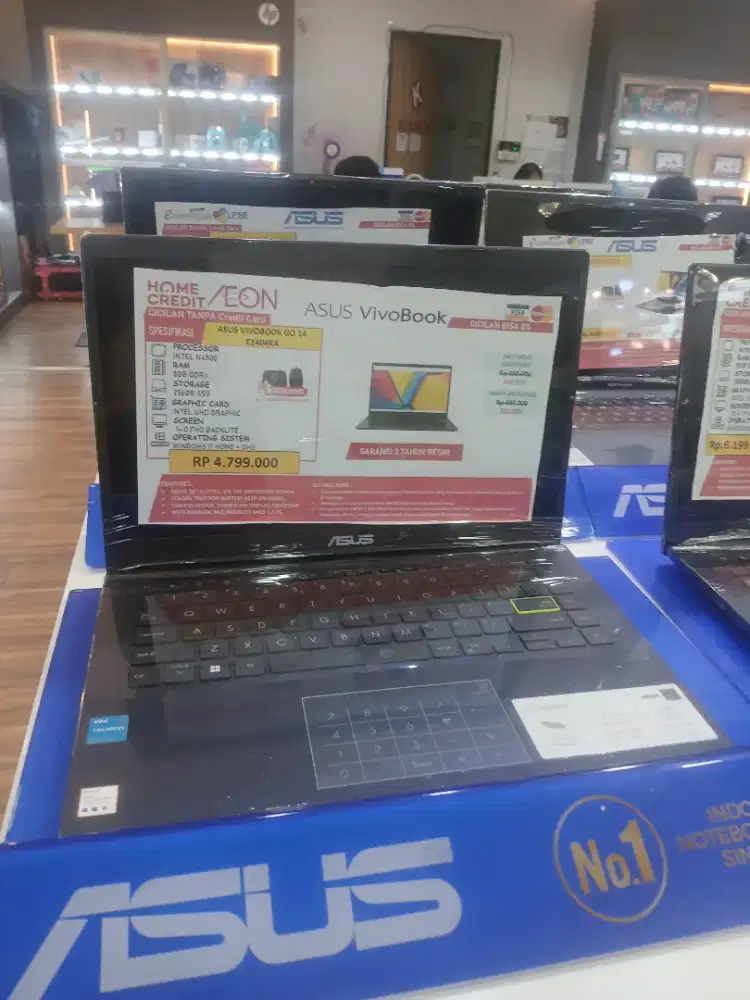 Cicilan laptop asus vivobook intel n500 bunga 0% free2x cicilan