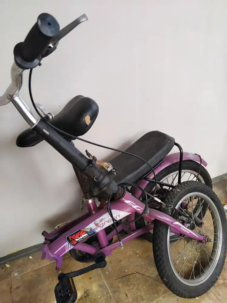 jual aja sepeda lipat evergreen msh oke