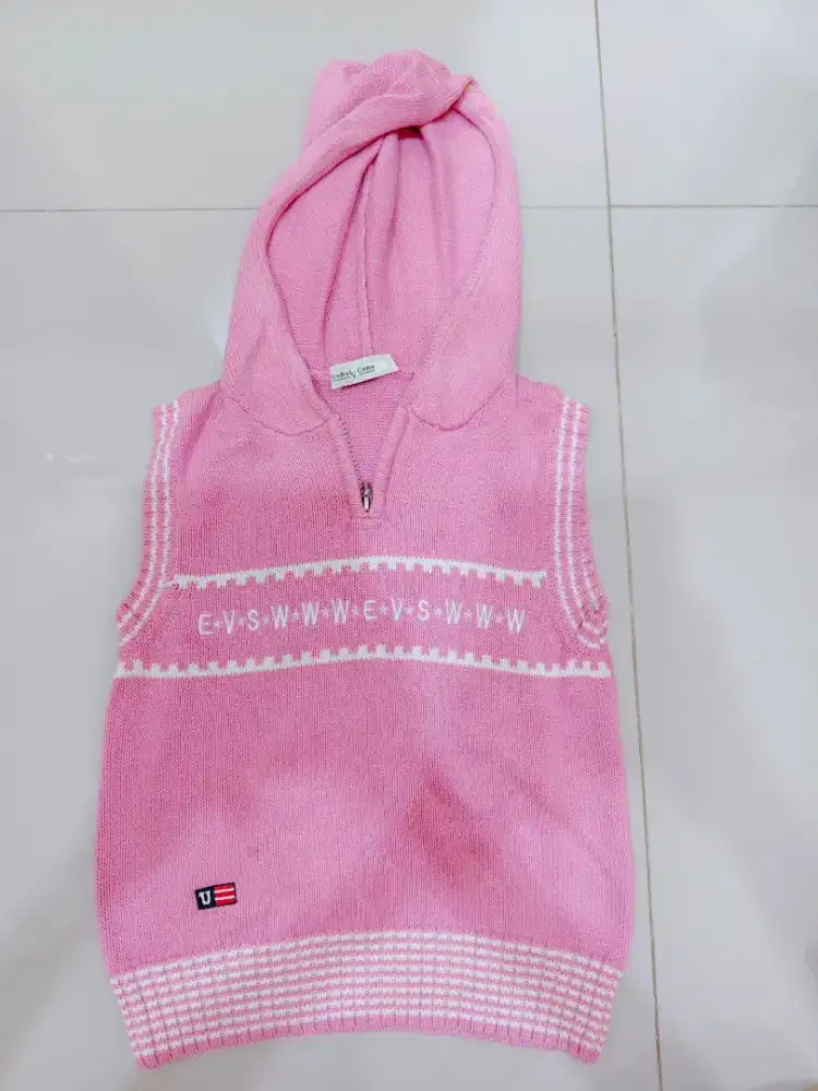 Sweater tanpa lengan anak usia 6-8th