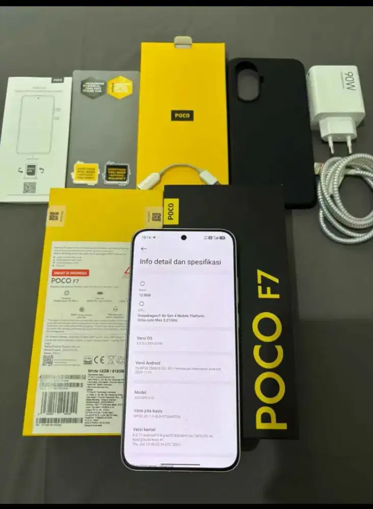 Poco f7 12/512 fullset like new