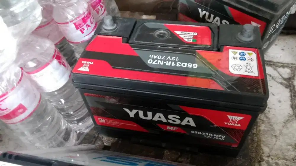 AKI COPOTAN 70AH YUASA,KONDISI BAIK UTK ELF,,L300 DIESEL,,KIJANG.