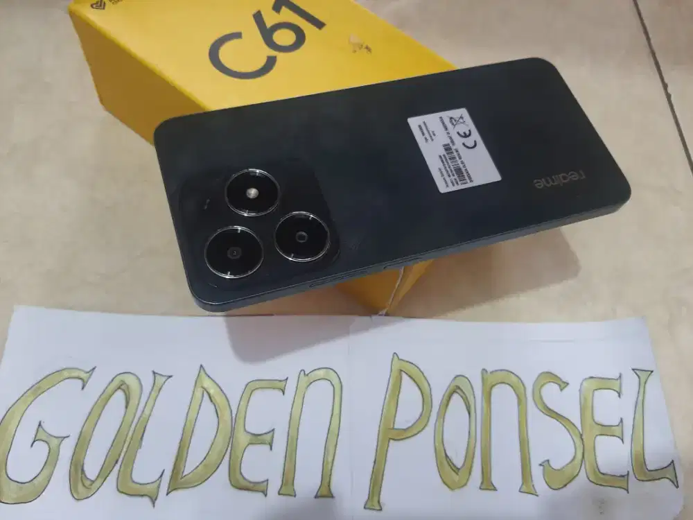 Reilmy C61 (Ram8+6Gb)128Gb.ORI Mulus#Golden Ponsel