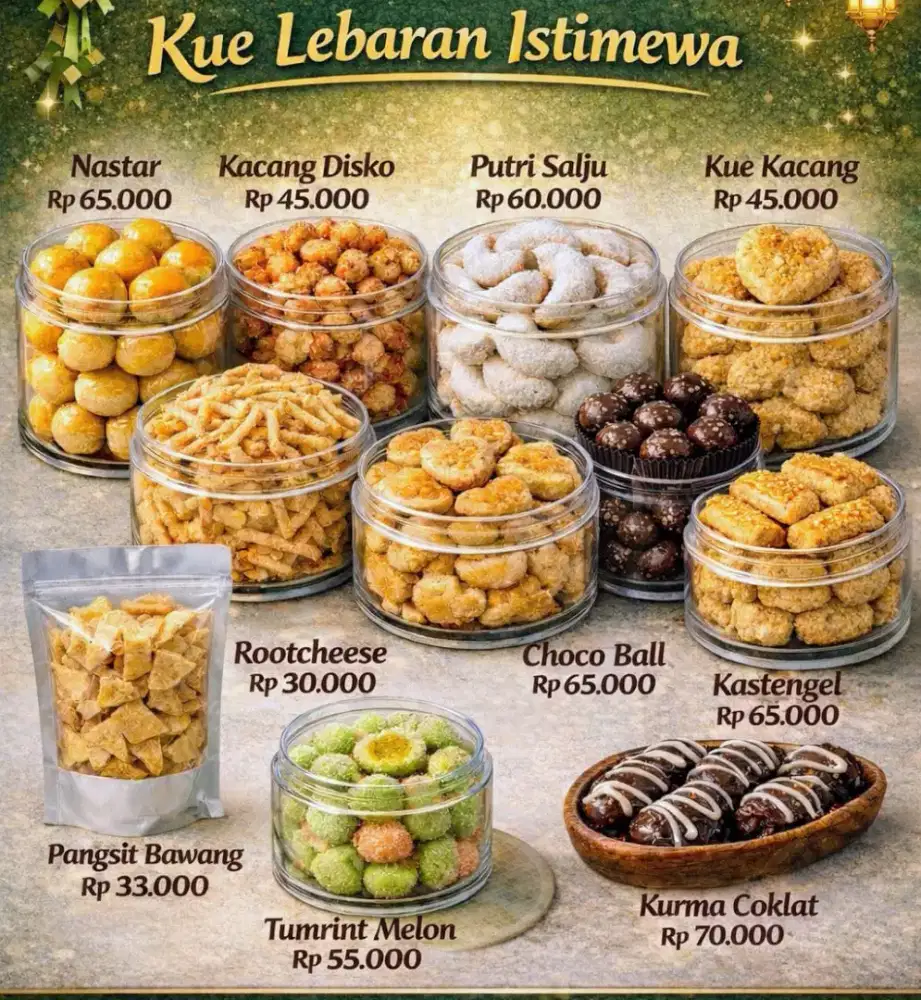 KUE KERING PREMIUM 100% HOMEMADE MENGGUNAKAN BUTTER ANCHOR