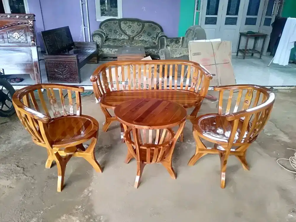 Kursi tamu kayu jati kursi teras kayu jati kursi kafe
