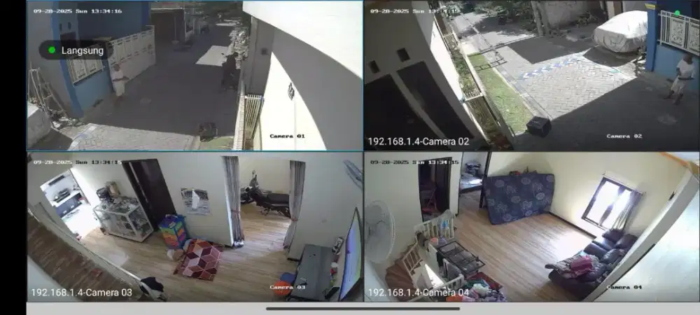Paket Cctv kamera jernih,sudah audio pemasangan free