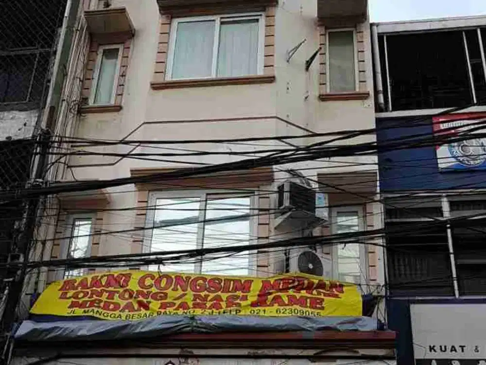 Dijual Ruko 4 lt di Mangga Besar, HGB  2038, bisa ke ubah ke Shm semi furniture, sekarang disewakan ada omset pertahun 450jt, survei yuk!