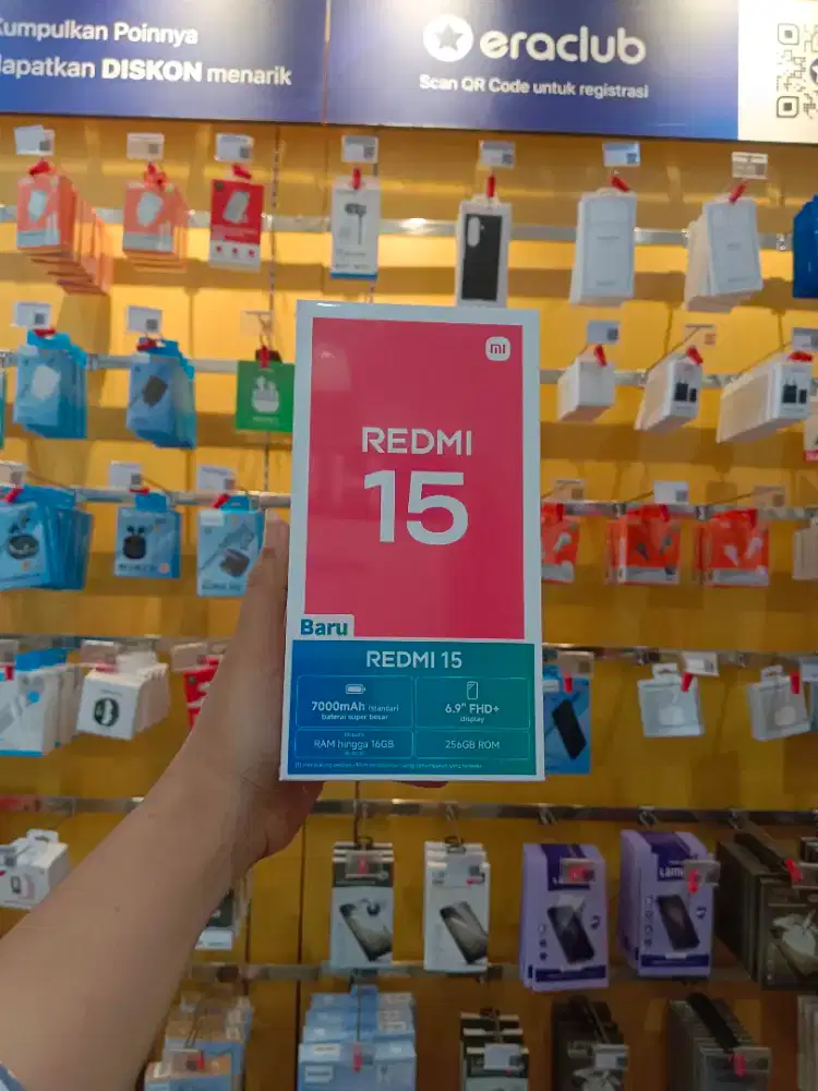 READY REDMI 15 8/256GB, KREDIT SYARAT KTP AJA, CICILAN MURAH