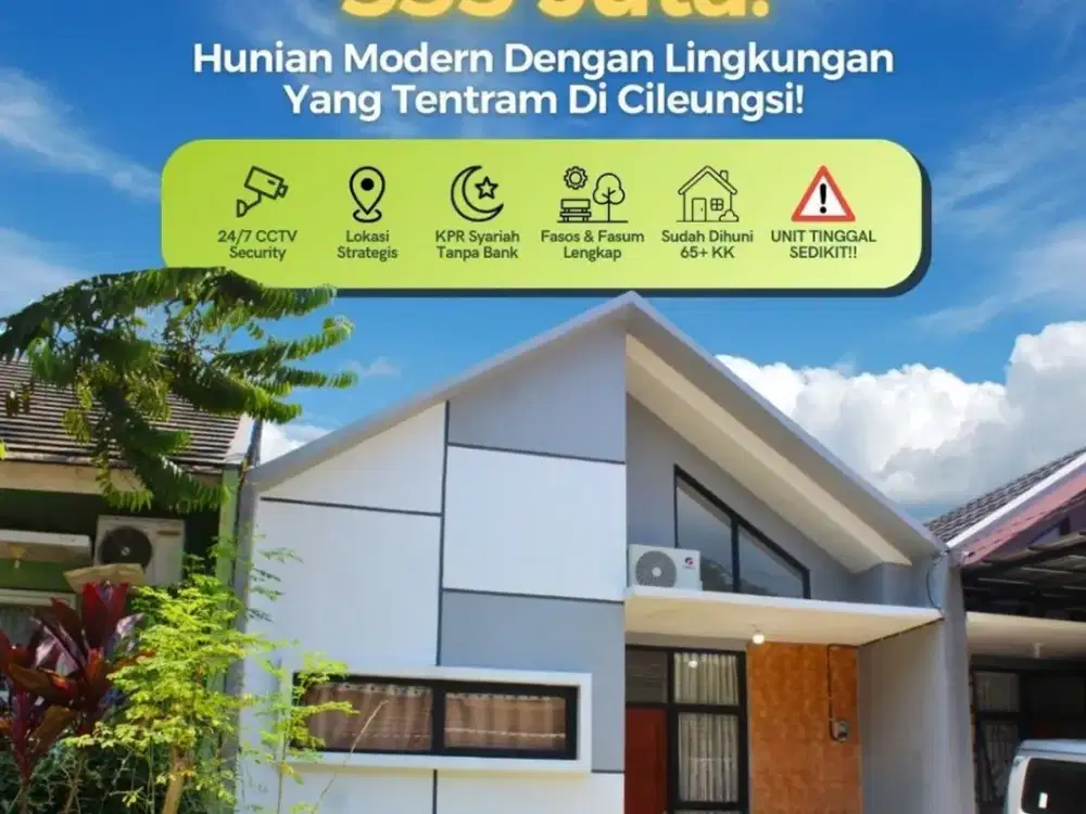 Rumah di Cileungsi Cibubur Bogor SHM Dapatkan Promo Ramadhan
