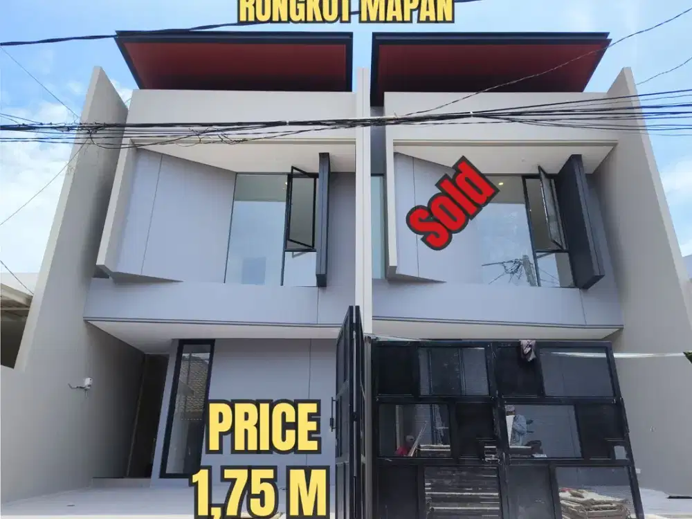 ‼️SISA 1 UNIT, BARU GRESS‼️ RUMAH RUNGKUT MAPAN TENGAH KUALITAS PREMIUM MODERN MINIMALIS. DEKAT SUPERINDO, TEMPAT IBADAH, MERR, TOL, JUANDA, dsb
