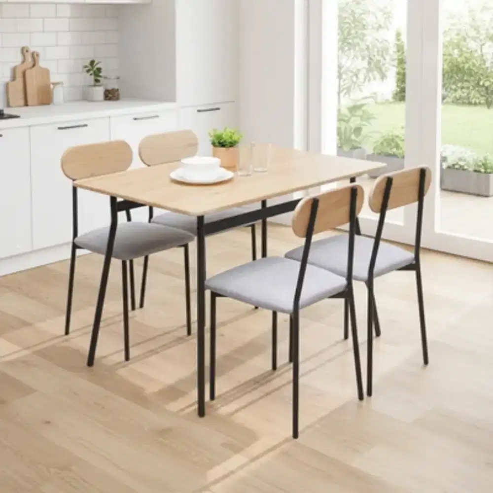 Promo Meja Makan set 4 Kursi