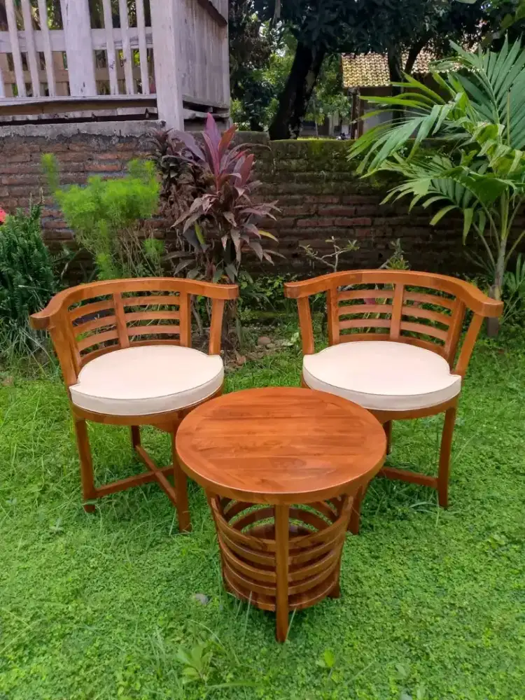Kursi teras kursi cafe kursi ngopi kursi kayu jati kursi meja  jati